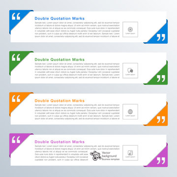 Double Quotation Marks_Text Frame #Vector Graphic