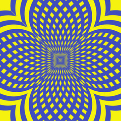 Striped geometric pattern