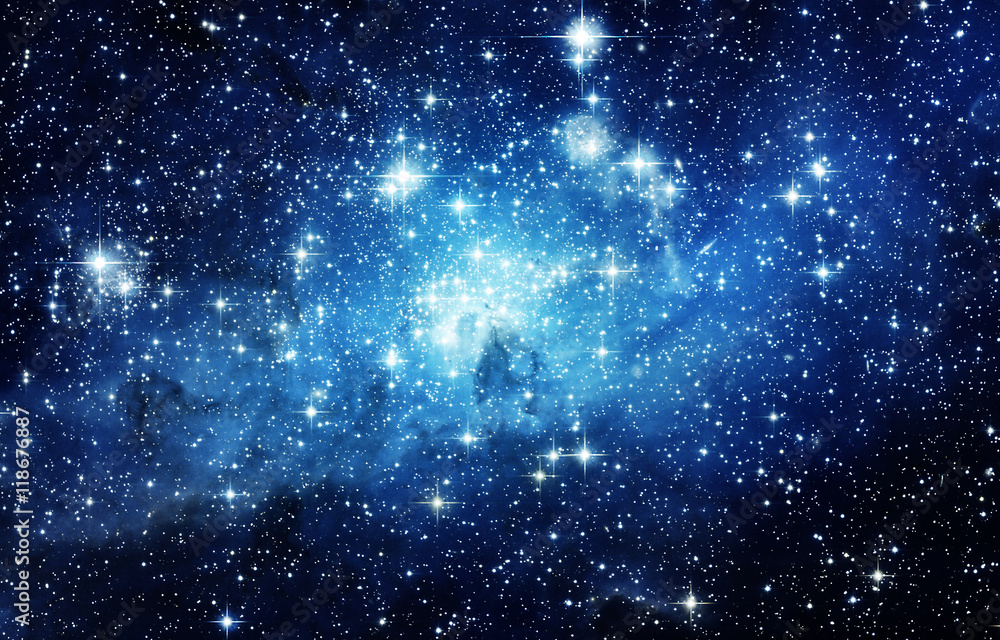Canvas Prints universe filled with stars, nebula and galaxy. elements of this image furnished by nasa.