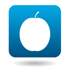 Apricot icon in flat style on a white background