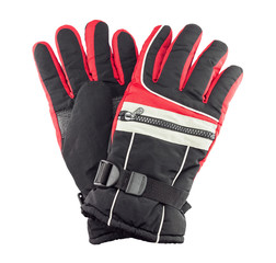Hand in winter gloves isolated on white background,handful.