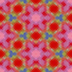 Kaleidoscopic low poly rhomb style vector mosaic background