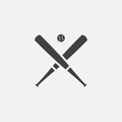 baseball icon vector, solid logo illustration, pictogram isolated on white