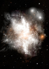 galaxy in a free space