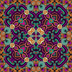Tribal ethnic seamless vector pattern ornamental