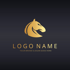 Horse logo template. Horse head logotype.