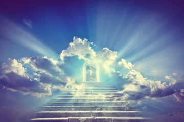 Doors to Paradise. The concept on religions and philosophical topics.