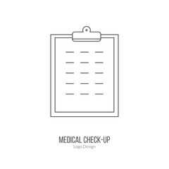 Medical diagnostic, checkup graphic design concept