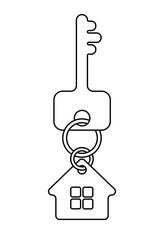 house key linework symbol