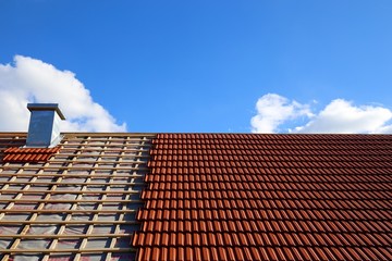Fototapeta premium Dachdecken