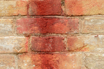 Brick texture with scratches and cracks