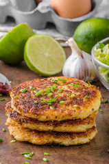 Potato pancakes with garlic
