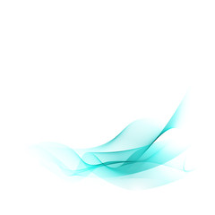 Abstract vector blue wave  background  lines