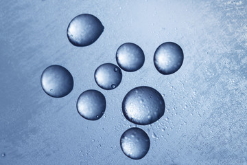 Liquid metal drops/Horizontal abstract background