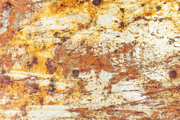 old rusty metallic surface of tin-plate