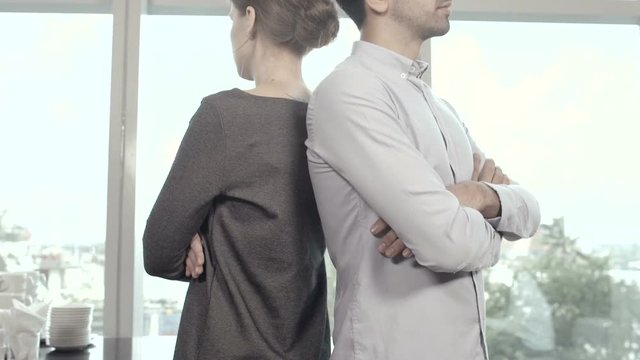 Business People Standing in Office