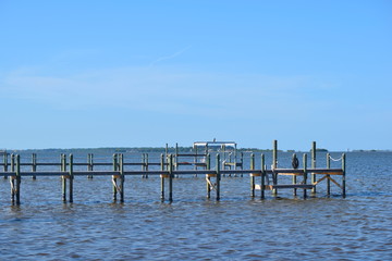 Empty Docks on the River