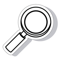 magnifying glass isolated icon vector illustration design