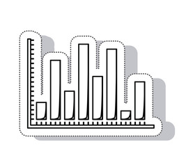 Fototapeta na wymiar bars statistics isolated icon vector illustration design