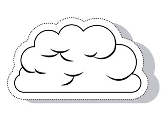 cloud symbol isolated icon vector illustration design