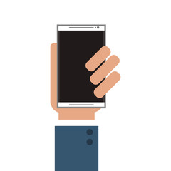 smartphone cellphone gadget technology icon. Flat and Isolated design. Vector illustration