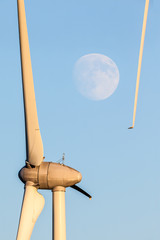 Moon whit windmill