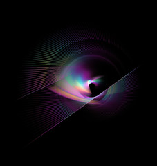 Fototapeta premium Abstract fractal rotation shape