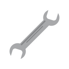 wrench tool construction repair icon. Flat and Isolated design. Vector illustration