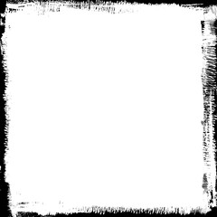 grunge black ink border background
