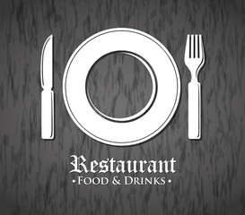 Restaurant icon concept with icon design, vector illustration 10 eps graphic.