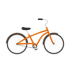 Bicycle illustration isolated on white background.
