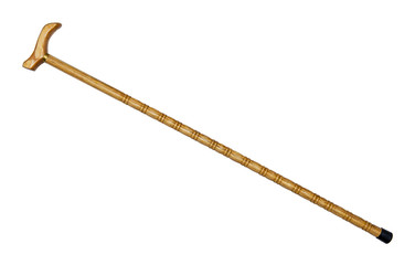 Walking stick isolated on the white background