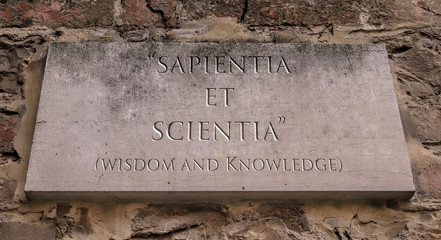 Sapientia Et Scientia. A Latin phrase meaning Wisdom and Knowledge. Caldwell College’ s motto....