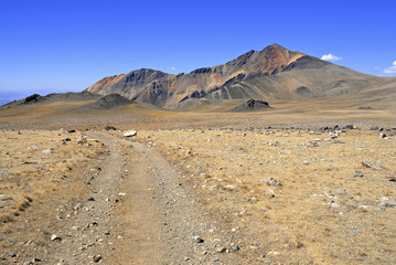 White Mountain Peak, California 14er on the Nevada border in the White Mountain Range, opposite the Sierra Nevada Mountains