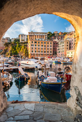 Glimpse of the small harbor of Camogli, near Genoa © Roberto Lo Savio