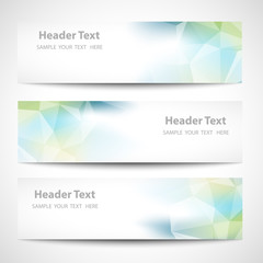 Set of label banner polygon background colorful pattern triangle geometric with space for text and message modern artwork design , vector