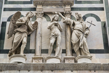 Battesimo di Gesù, Battistero di San Giovanni, Firenze - obrazy, fototapety, plakaty