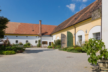 Fototapeta na wymiar Estate farm at castle Schloss Hof, Austria