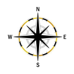 gold black compass