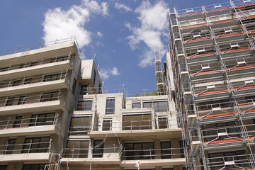 Immeuble en construction à Paris