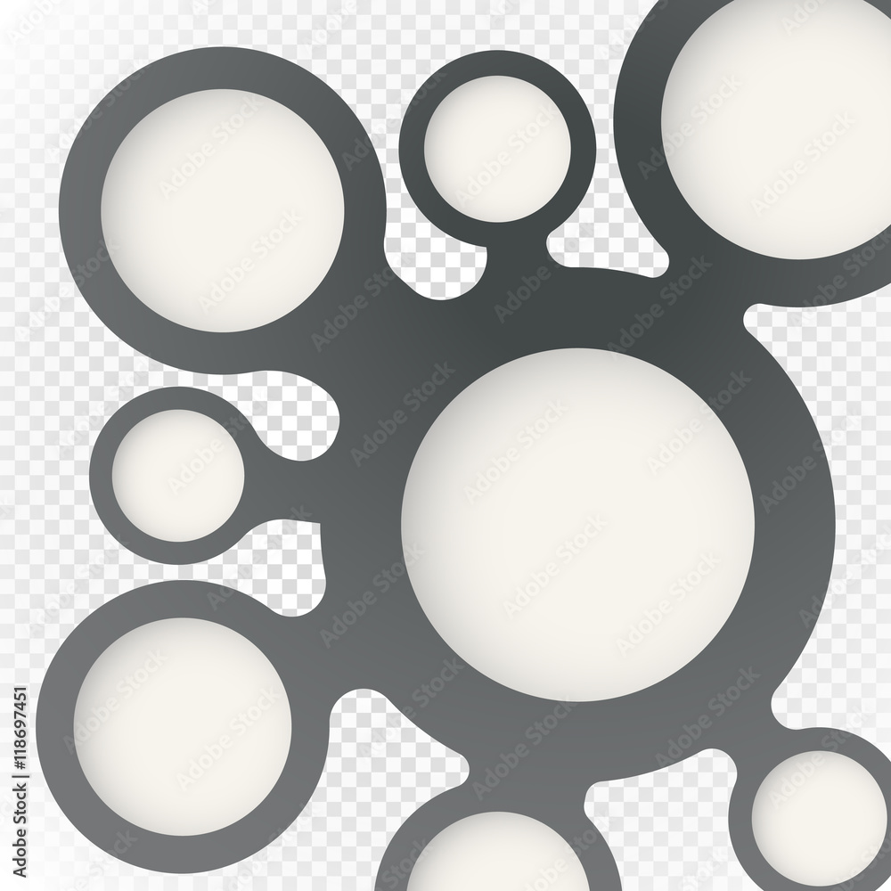 Poster Abstract blot scheme on transparent. Template for a text