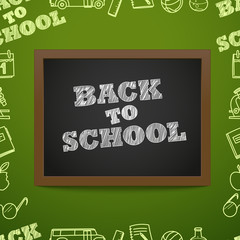 Back to scholl concept. Education elements clip-art for design