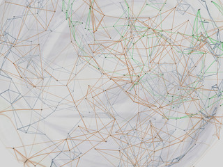 Abstract background lines. 3D illustration.