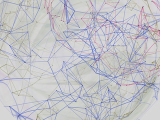 Abstract background lines. 3D illustration.