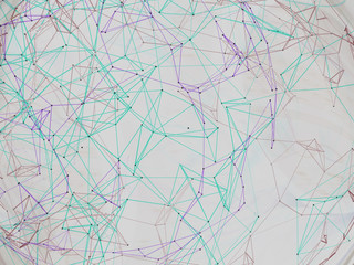 Abstract background lines. 3D illustration.