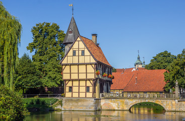 Fototapeta na wymiar Gatehouse and bridge of the Steinfurt Castle