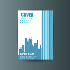 A4 cover annual flyer report business vector
