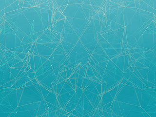 Abstract background lines, blue tones. 3D illustration.