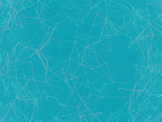 Abstract background lines, blue tones. 3D illustration.