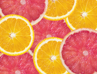 Orange fruit and grapefruit fruit background